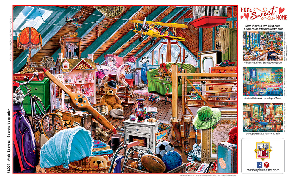 Puzzle Masterpieces:  550 Piece Home Sweet Home - Attic Secrets