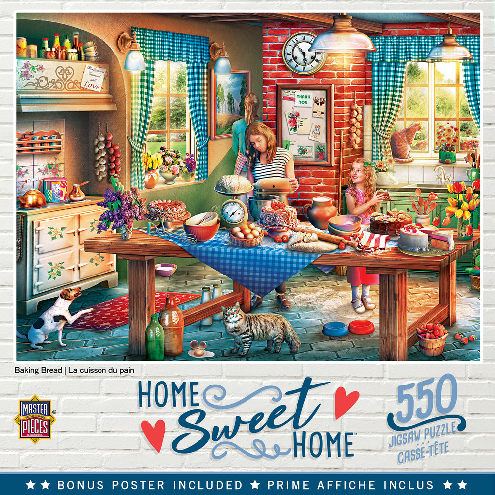Puzzle Masterpieces:  550 Piece Home Sweet Home - Baking Bread