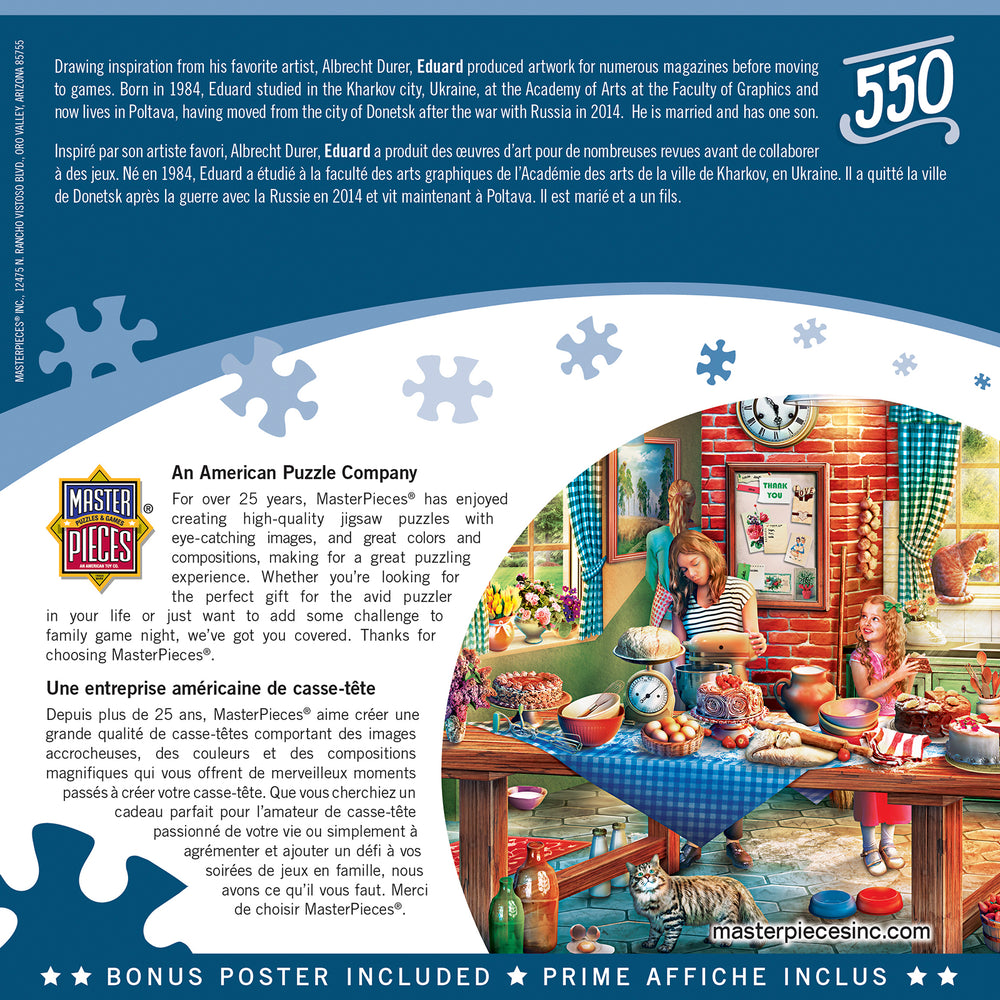 Puzzle Masterpieces:  550 Piece Home Sweet Home - Baking Bread