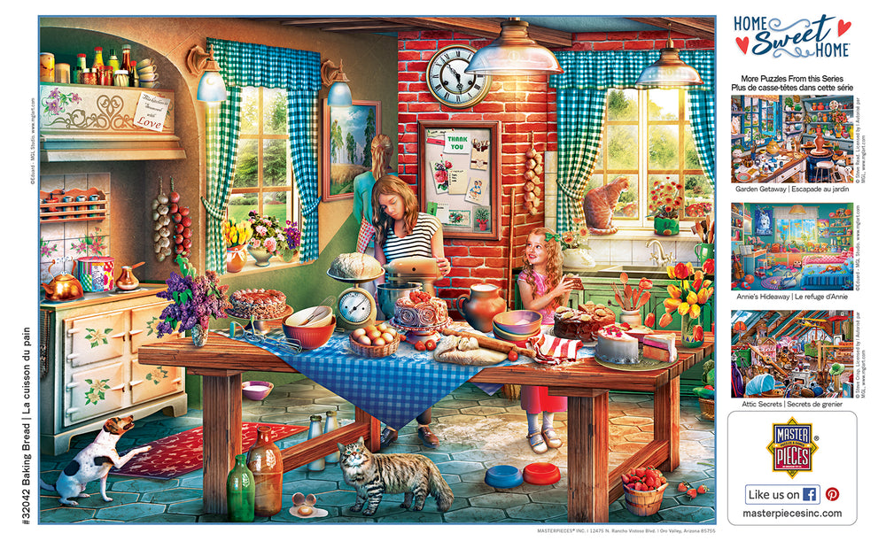 Puzzle Masterpieces:  550 Piece Home Sweet Home - Baking Bread