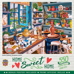 Puzzle Masterpieces:  550 Piece Home Sweet Home - Garden Getaway