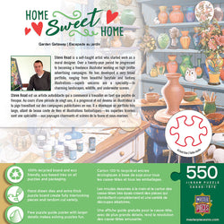 Puzzle Masterpieces:  550 Piece Home Sweet Home - Garden Getaway