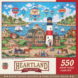 Puzzle Masterpieces:  550 Piece Heartland Collection - Balloons Over the Bay