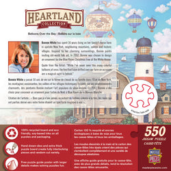 Puzzle Masterpieces:  550 Piece Heartland Collection - Balloons Over the Bay