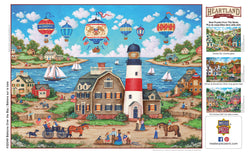 Puzzle Masterpieces:  550 Piece Heartland Collection - Balloons Over the Bay