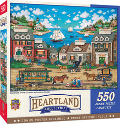Puzzle Masterpieces:  550 Piece Heartland Collection - Oceanside Trolley