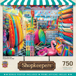 Puzzle Masterpieces:  750 Piece Shopkeepers - Beach Side Gear