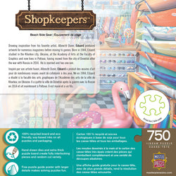 Puzzle Masterpieces:  750 Piece Shopkeepers - Beach Side Gear