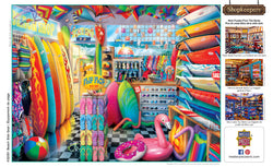 Puzzle Masterpieces:  750 Piece Shopkeepers - Beach Side Gear
