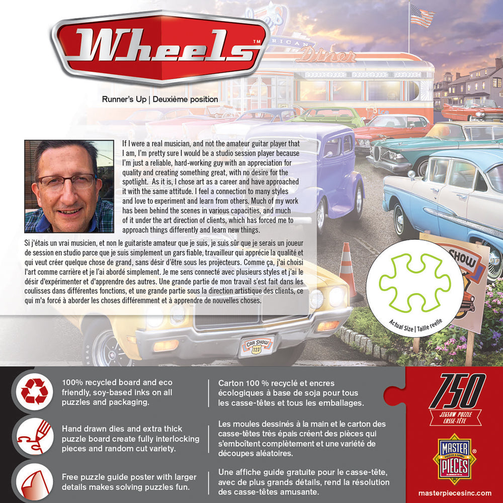 Puzzle Masterpieces:  750 Piece Wheels - Runner's Up