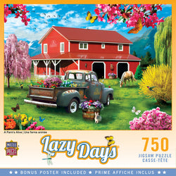 Puzzle Masterpieces:  750 Piece Lazy Days - A Farm's Alive