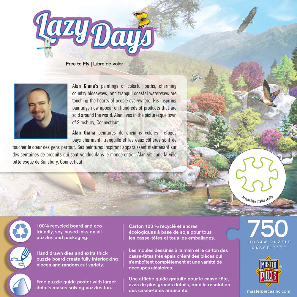 Puzzle Masterpieces:  750 Piece Lazy Days - Free to Fly