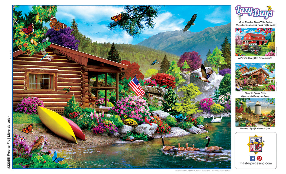 Puzzle Masterpieces:  750 Piece Lazy Days - Free to Fly