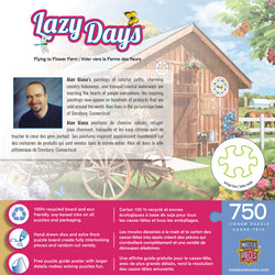 Puzzle Masterpieces:  750 Piece Lazy Days - Flying to Flower Farm