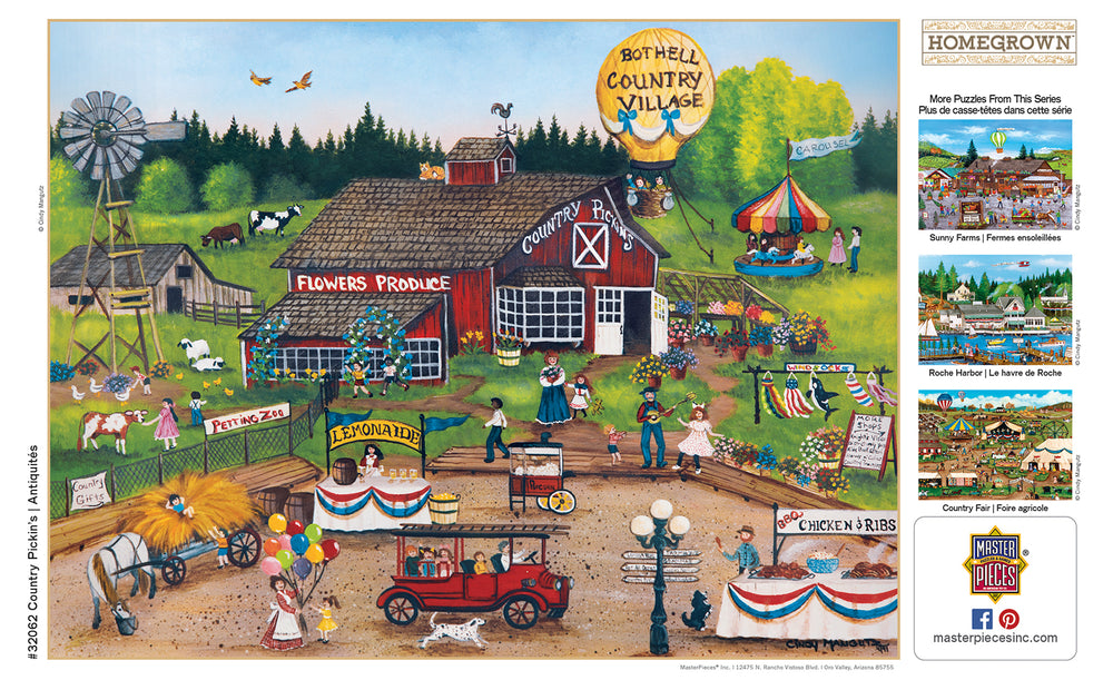 Puzzle Masterpieces:  750 Piece Homegrown - Country Pickens