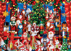 Puzzle Masterpieces:  500 Piece Glitter Holiday - Holiday Festivities