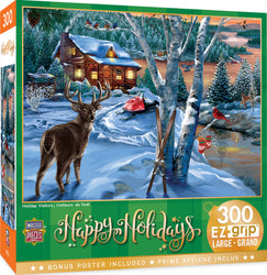 Puzzle Masterpieces:  300 Piece EzGrip Holiday - Holiday Visitors