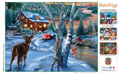 Puzzle Masterpieces:  300 Piece EzGrip Holiday - Holiday Visitors