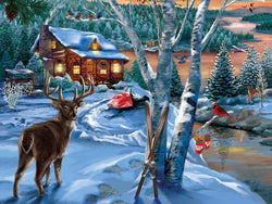 Puzzle Masterpieces:  300 Piece EzGrip Holiday - Holiday Visitors