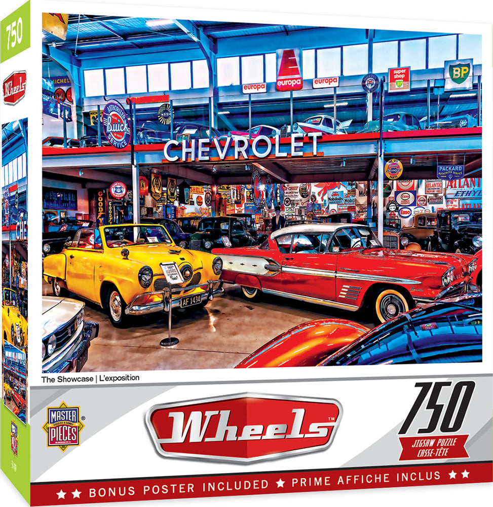 Puzzle Masterpieces:  750 Piece Wheels - The Showcase
