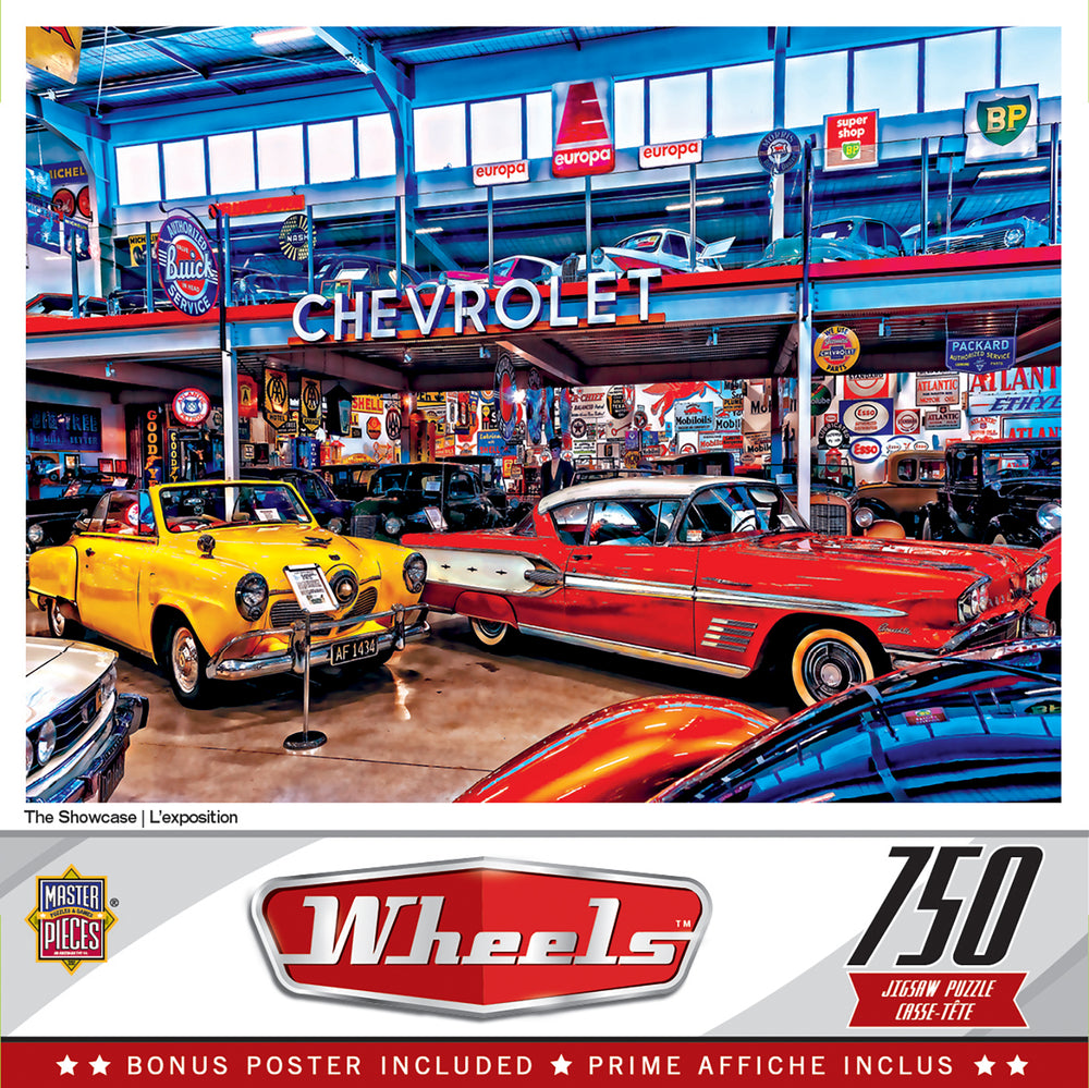 Puzzle Masterpieces:  750 Piece Wheels - The Showcase