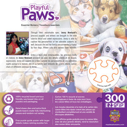 Puzzle Masterpieces:  300 piece EzGrip Playful Paws - Essential Workers