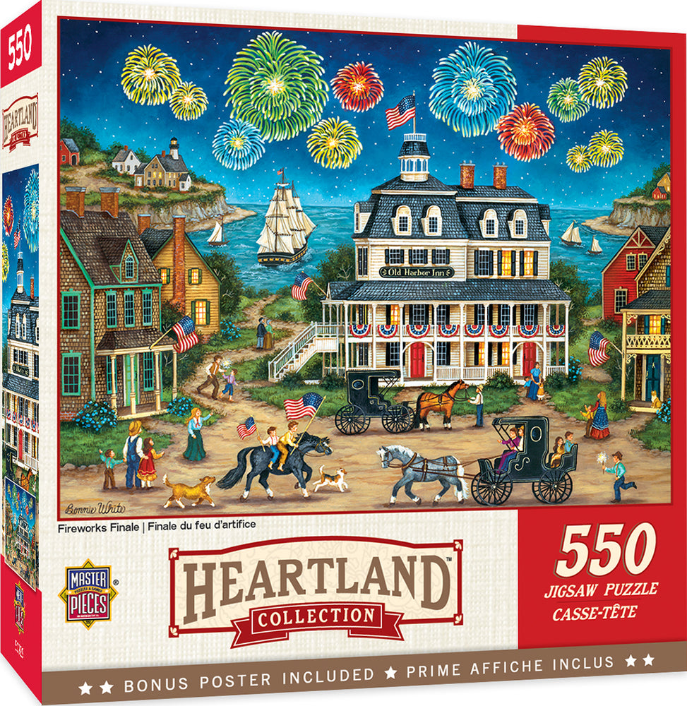 Puzzle Masterpieces:  550 Piece Heartland Collection - Fireworks Finale
