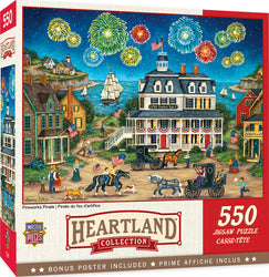 Puzzle Masterpieces:  550 Piece Heartland Collection - Fireworks Finale