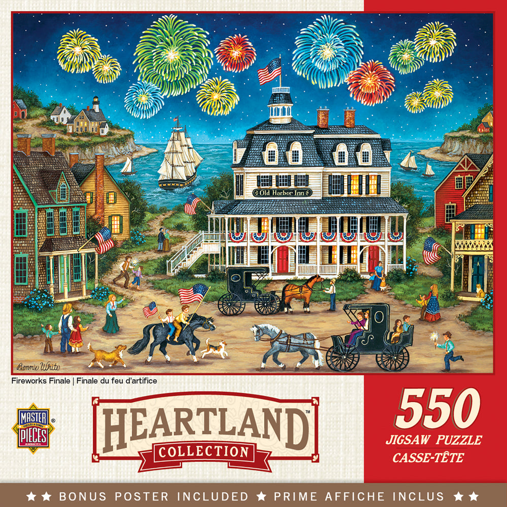 Puzzle Masterpieces:  550 Piece Heartland Collection - Fireworks Finale