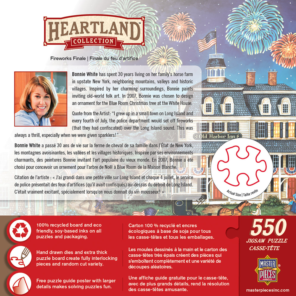 Puzzle Masterpieces:  550 Piece Heartland Collection - Fireworks Finale