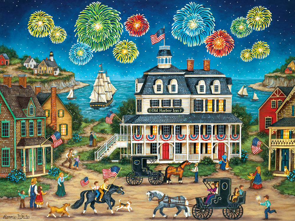 Puzzle Masterpieces:  550 Piece Heartland Collection - Fireworks Finale