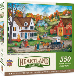 Puzzle Masterpieces:  550 Piece Heartland Collection - Dinner at Grandmas