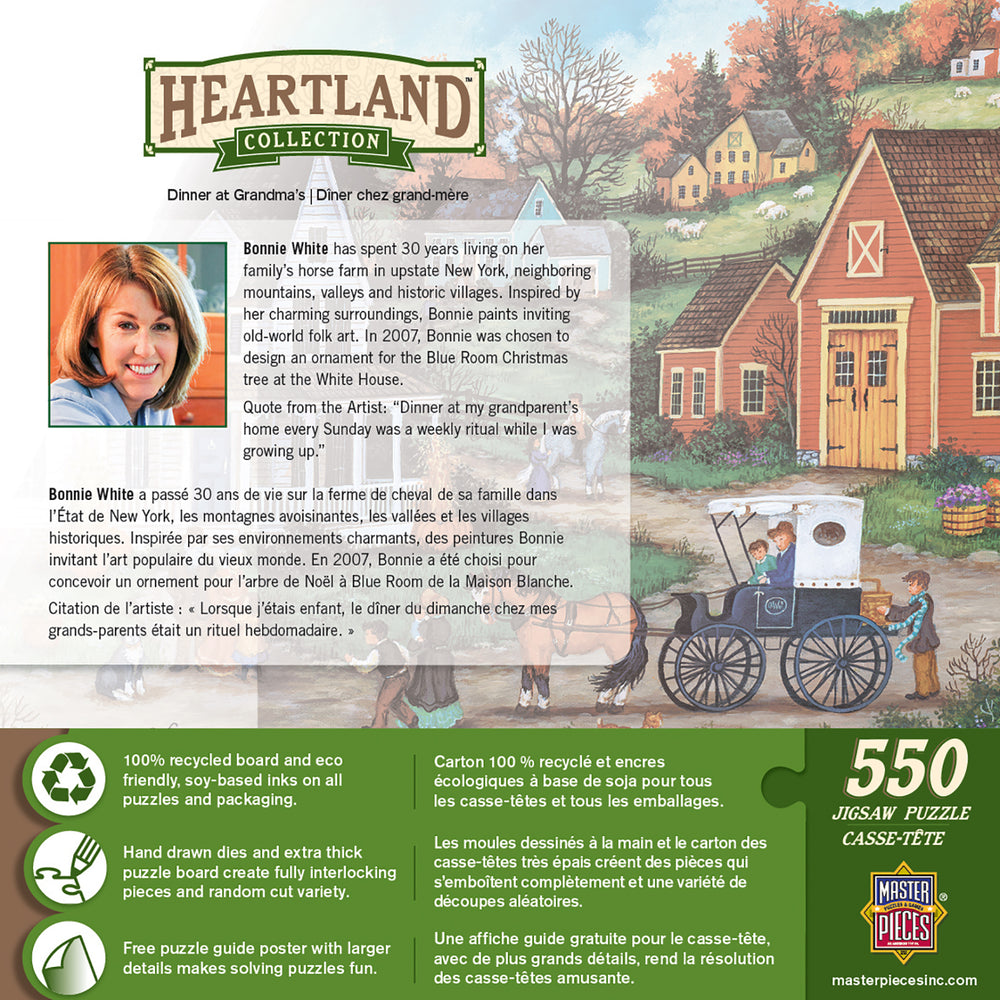 Puzzle Masterpieces:  550 Piece Heartland Collection - Dinner at Grandmas