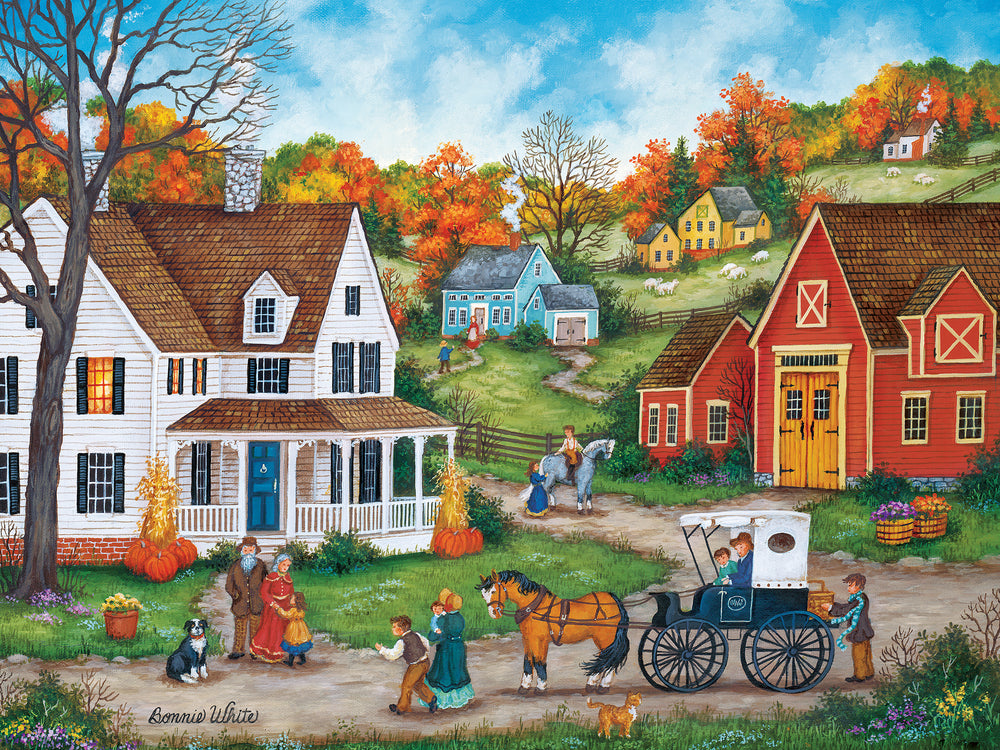Puzzle Masterpieces:  550 Piece Heartland Collection - Dinner at Grandmas