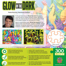 Puzzle Masterpieces:  300 piece EzGrip Glow in the Dark - Singing Seahorses