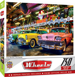 Puzzle Masterpieces:  750 Piece Wheels - Three Beauties