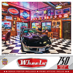 Puzzle Masterpieces:  750 Piece Wheels - Black Beauty