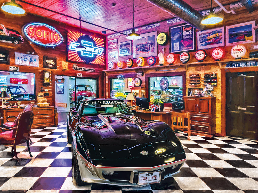 Puzzle Masterpieces:  750 Piece Wheels - Black Beauty