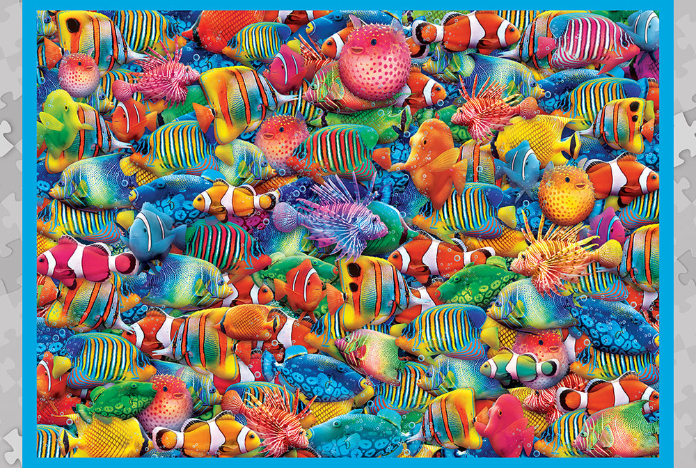 Puzzle Masterpieces: 1000 Piece  Worlds Smallest Puzzle in a Tin Rainbow Flow