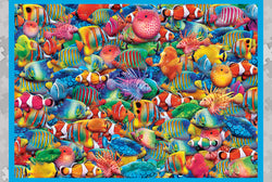 Puzzle Masterpieces: 1000 Piece  Worlds Smallest Puzzle in a Tin Rainbow Flow