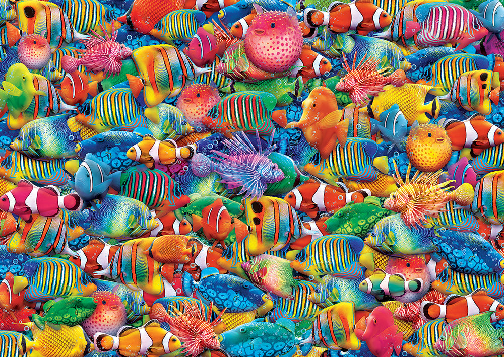 Puzzle Masterpieces: 1000 Piece  Worlds Smallest Puzzle in a Tin Rainbow Flow