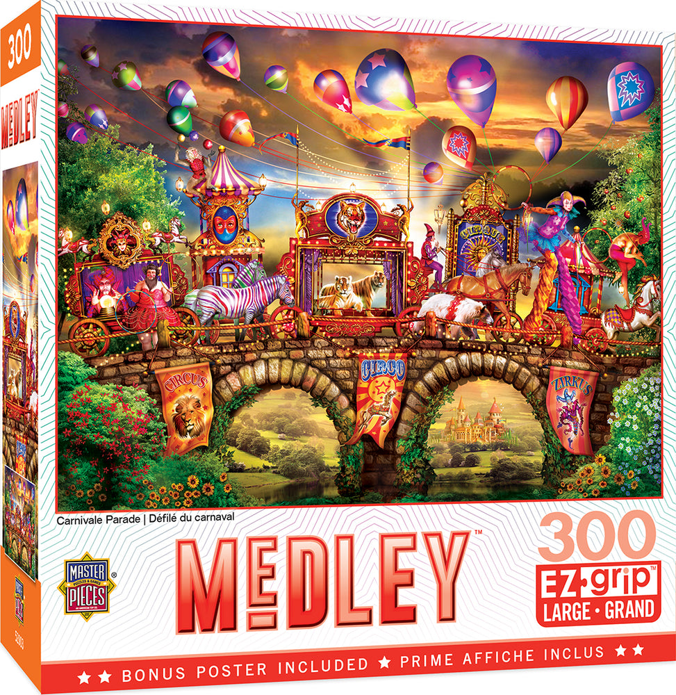 Puzzle Masterpieces:  300 piece EzGrip Medley - Carnivale Parade