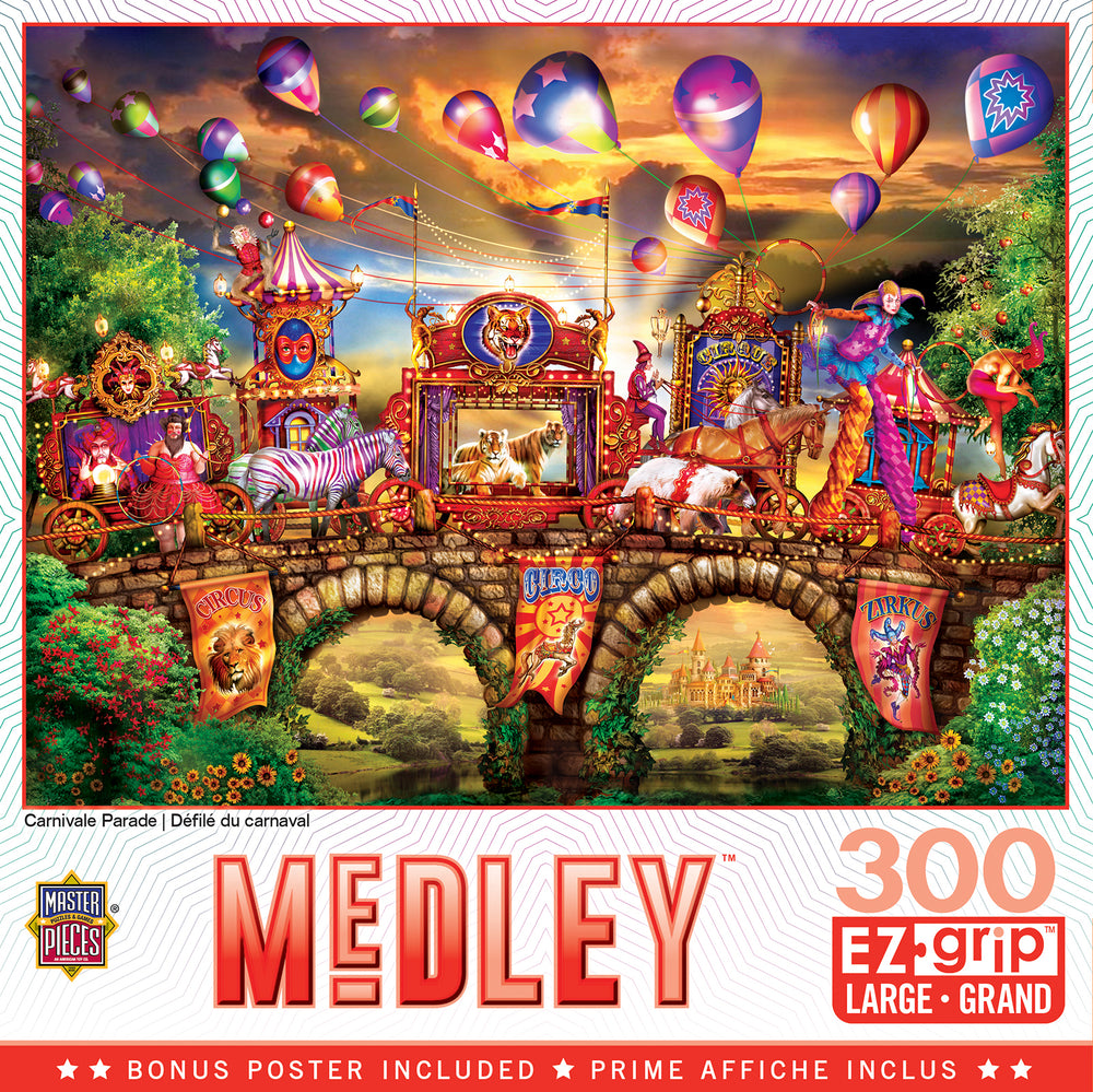 Puzzle Masterpieces:  300 piece EzGrip Medley - Carnivale Parade