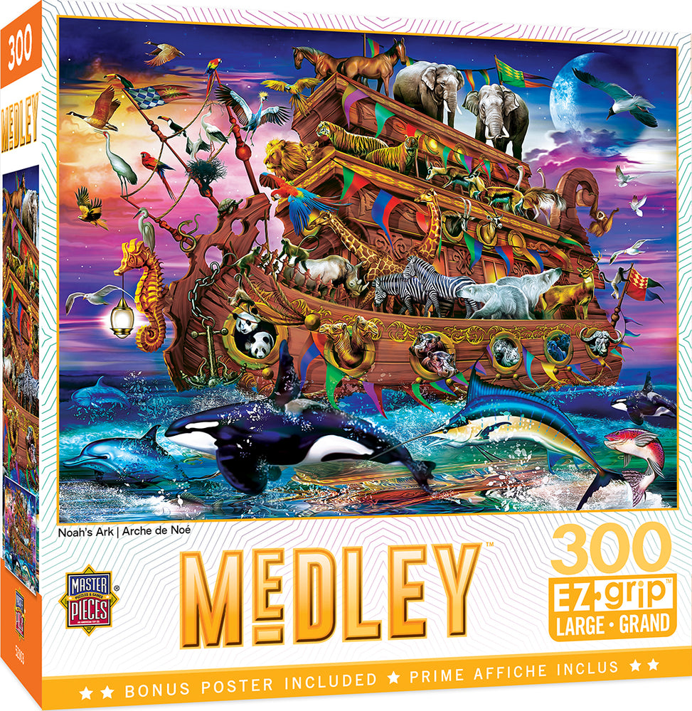Puzzle Masterpieces:  300 piece EzGrip Medley - Noah's Ark