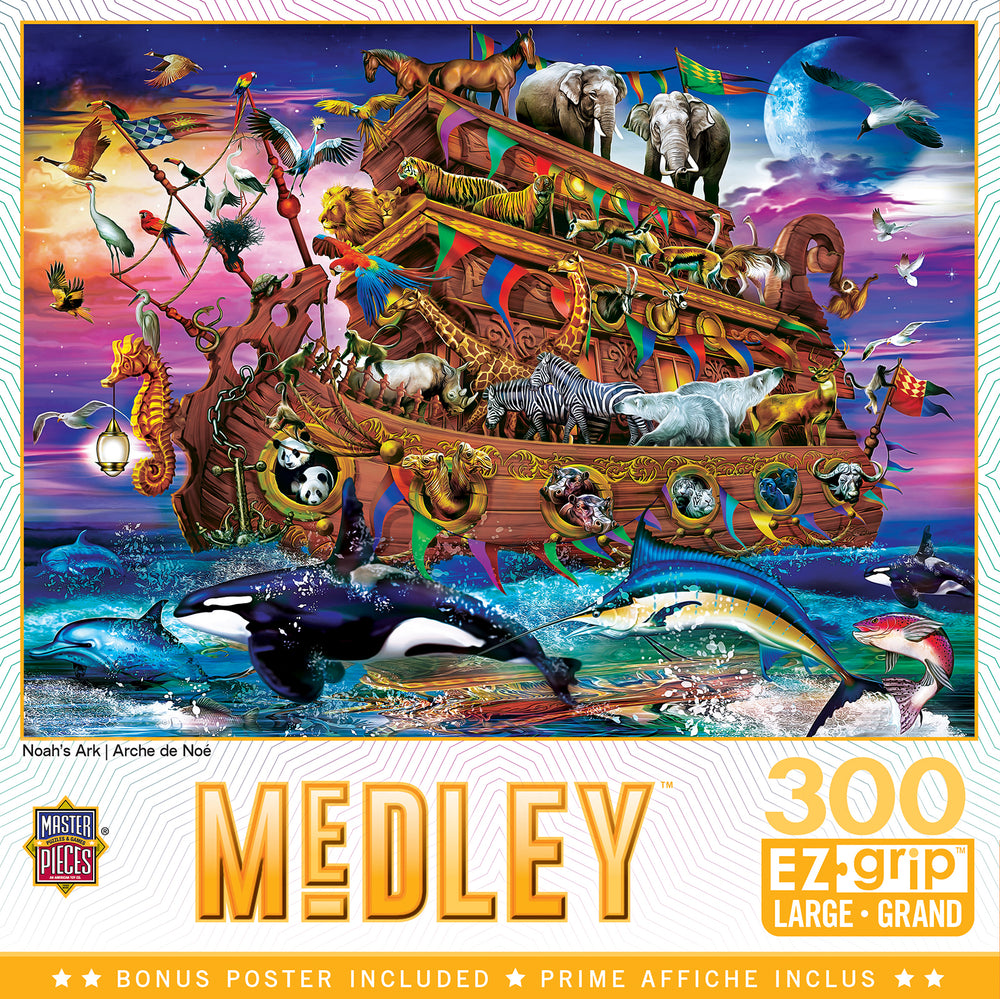 Puzzle Masterpieces:  300 piece EzGrip Medley - Noah's Ark
