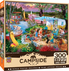 Puzzle Masterpieces:  300 piece EzGrip Campside - Leisure Lake