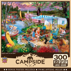 Puzzle Masterpieces:  300 piece EzGrip Campside - Leisure Lake