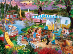 Puzzle Masterpieces:  300 piece EzGrip Campside - Leisure Lake