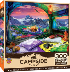 Puzzle Masterpieces:  300 piece EzGrip Campside - Hiker's Dream