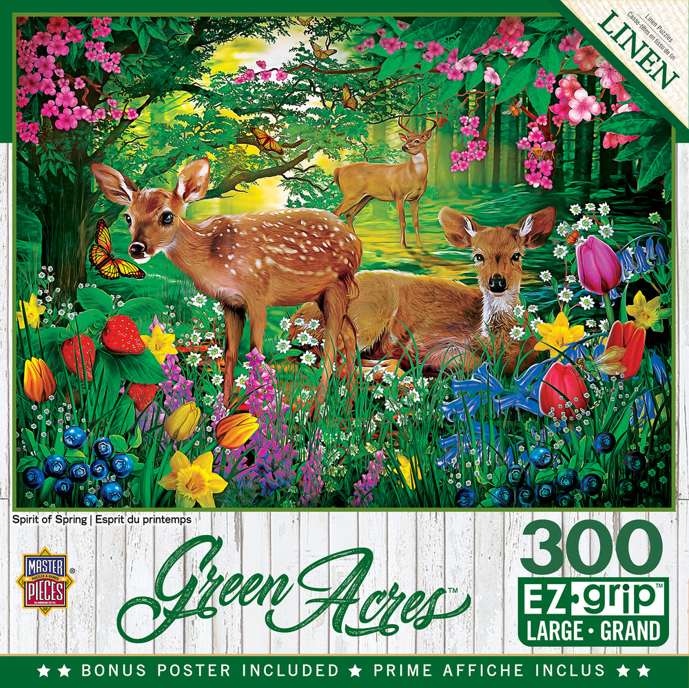 Puzzle Masterpieces:  300 piece EzGrip Green Acres - Spirit of Spring
